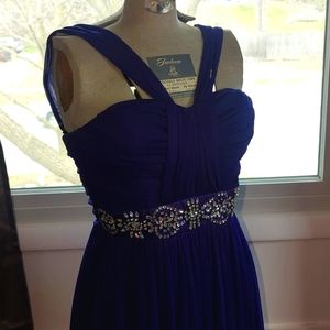 Women’s Windsor Purple Jeweled Formal Prom Dress